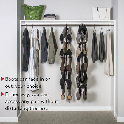 Boot Butler Boot Rack 5-Pair Boot Hanger Boot Organizer & Boot Shaper/Tree