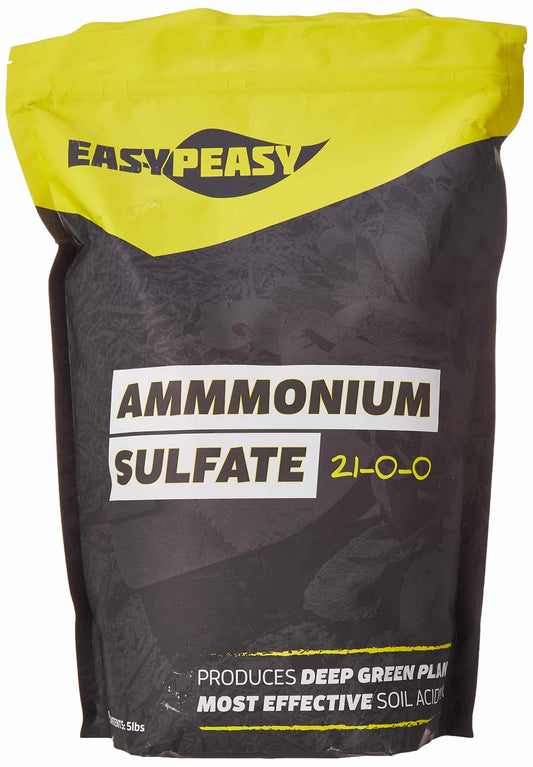 Ammonium Sulfate 21-0-0-24 fertilizer AMS Easy Peasy Plants Sulfur and Nitrogen