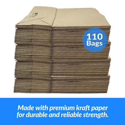Reli. 110 Pack | 10"x5"x13" | Brown Paper Bags w/Handles | Ideal for Gift Bags, Shopping Bags, Retail