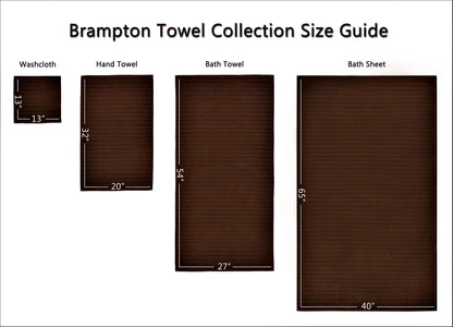Classic Turkish Towels CTT Turkish Bath Towels Set of 2 (27"x54") (Chcocolate)