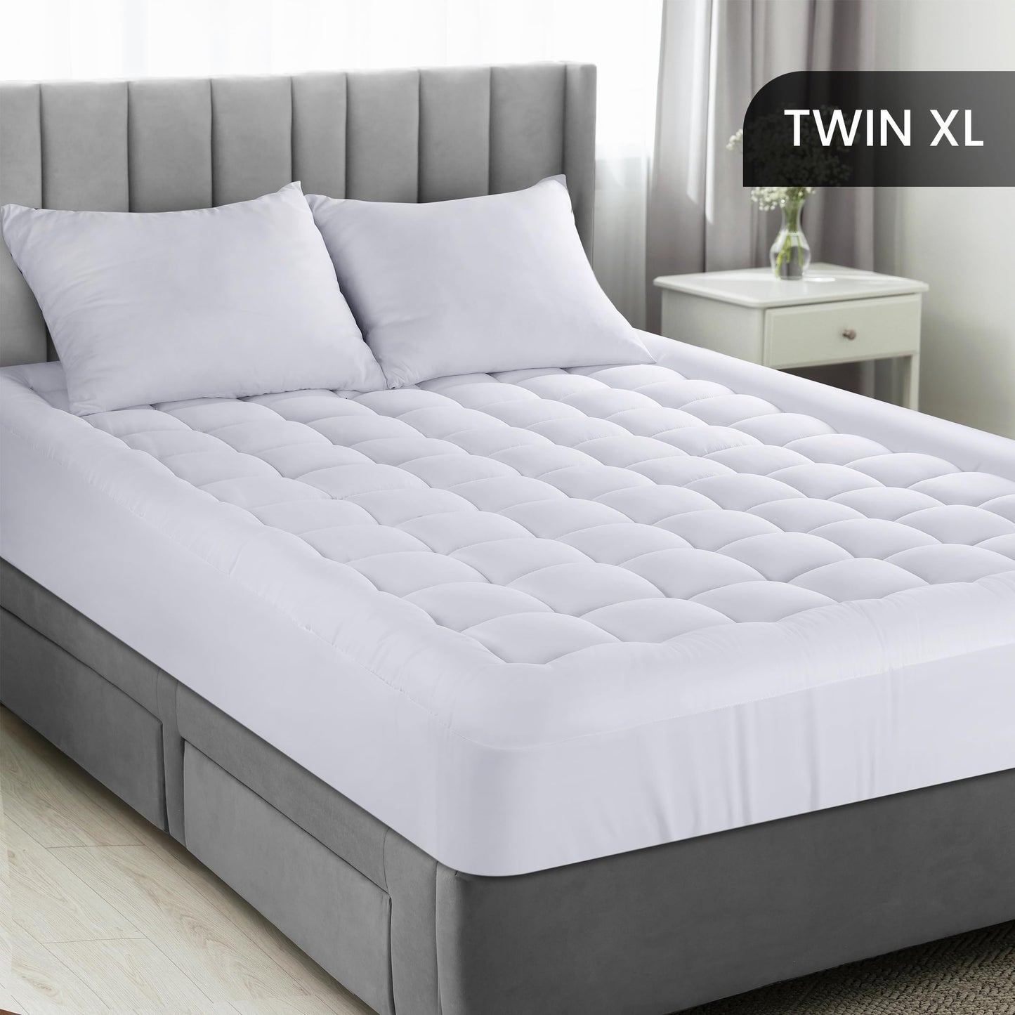 Utopia Bedding Twin XL Mattress Pad (39x80 Inches, White)