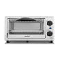 COMFEE Toaster Oven Countertop, 4-Slice, Compact Size, Easy to Control with Timer-Bake-Broil-Toast Setting 1000W Stainless Steel