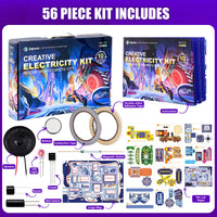 Japace Electricity Science Kits for Kids Age 8-10-12-14, 10 STEM Projects, Paper Circuits Activities, Physics Lab Experiments for Learning & Education, Christmas Birthday Gifts for 8+ Boys Girls
