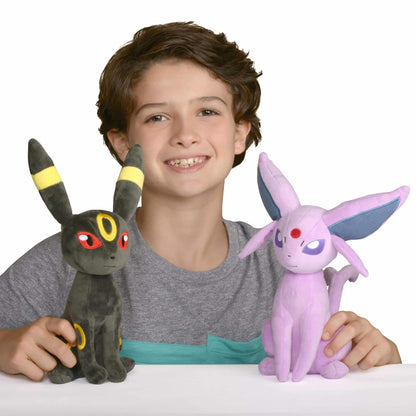Pokemon 8" Espeon & Umbreon Plush 2-Pack - Officially Licensed - Eevee Evolution Stuffed Animal Toy - Great Gift for Kids, Boys, Girls & Pokemon Fans