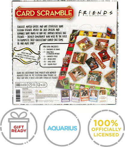 AQUARIUS Friends Card Scramble Board Game - Fun Family Party Game for Kids, Teens & Adults - Entertaining Game Night Gift - Officially Licensed Friends TV Show Merchandise