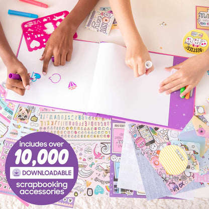 Multicolor Scrapbook and Cards Stationery Set, Paper Crafting, Kids, Ages 6+