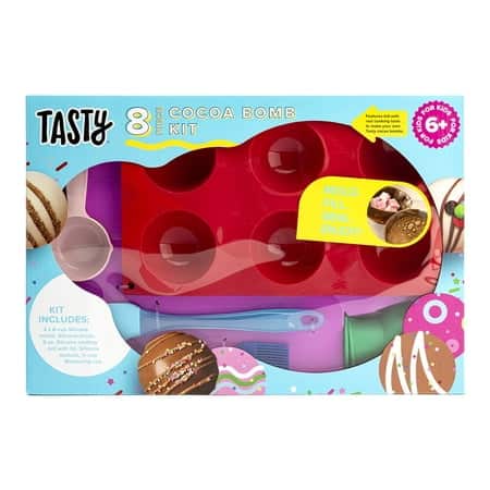 Tasty Kits Hot Chocolate Bomb Gift Set  Includes Kid-Safe Real Cooking Tools  Multi-color  8 Piece