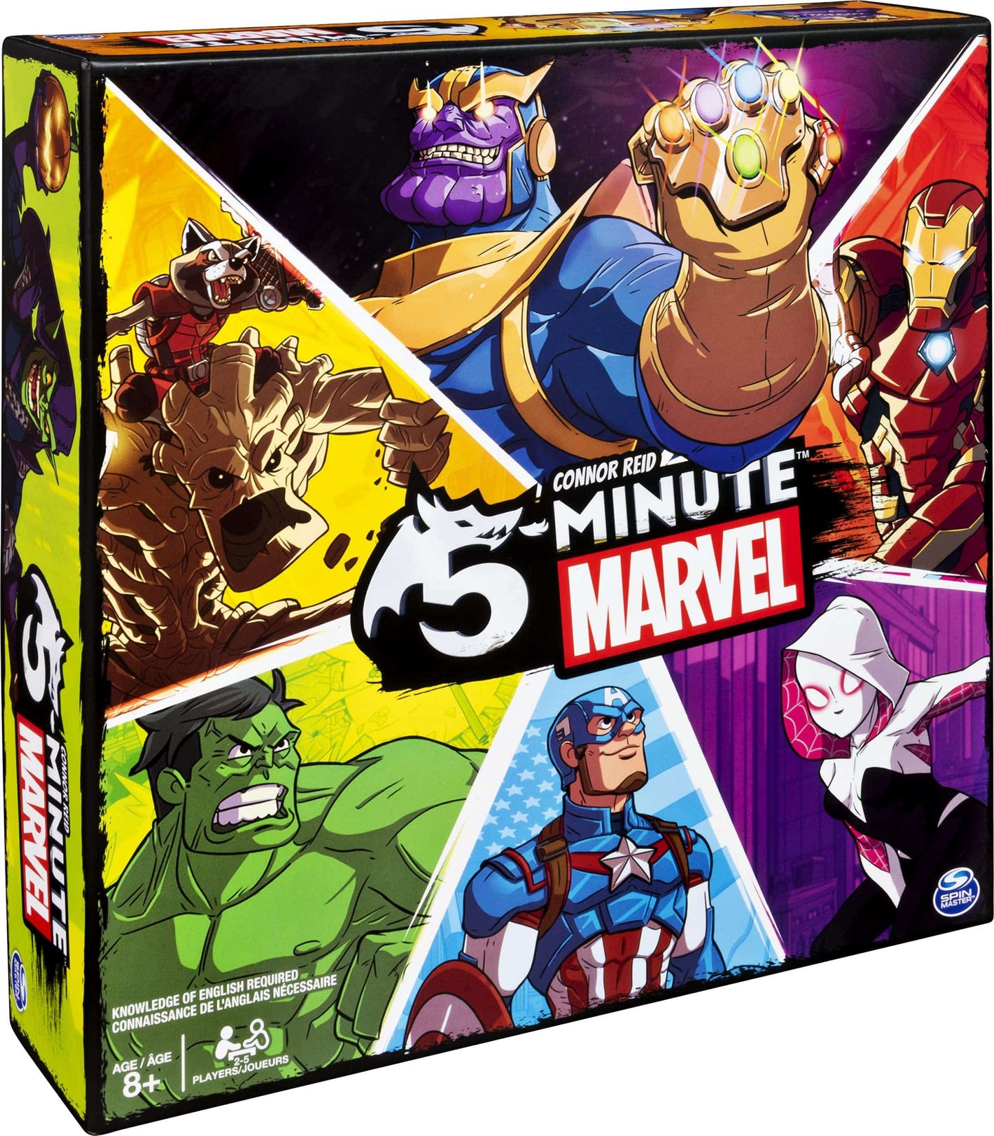 Spin Master Games 5-Minute Marvel, Fast-Paced Cooperative Card Game for Marvel Fans and Kids Aged 8 and Up