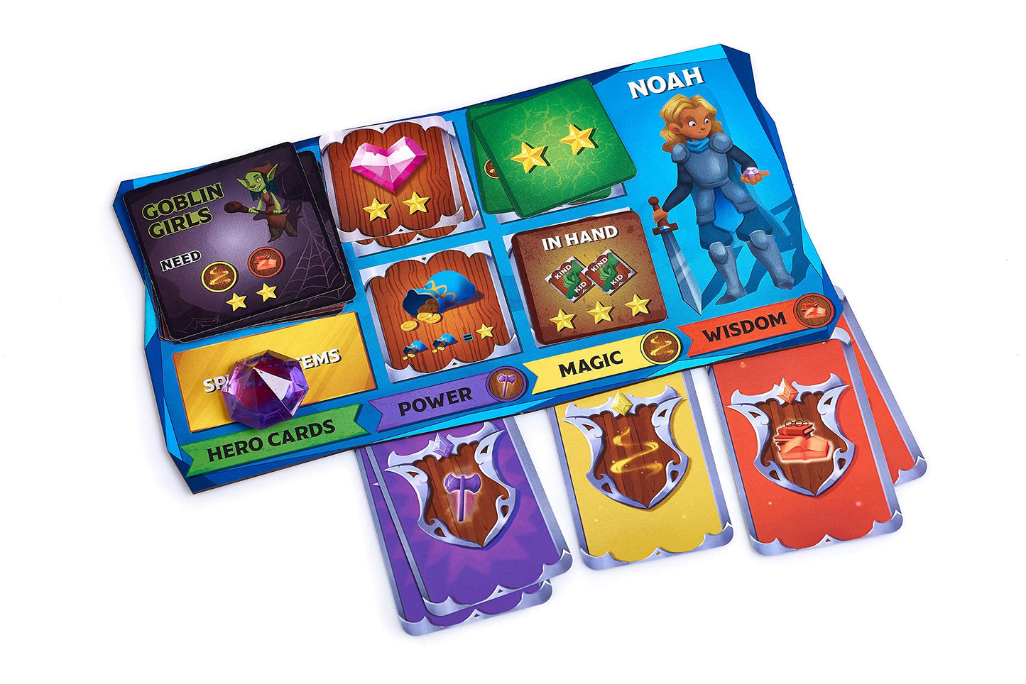 The Quest Kids - Fantasy Themed Board Game for Kids Ages 5+, Family Fantasy Tabletop Adventure for Boys and Girls