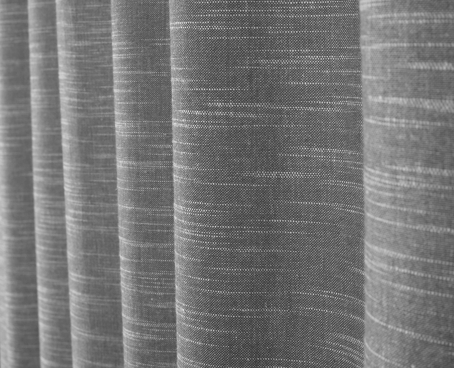Native Fab Pure Slub Cotton Window Curtains 2 Panels 50x84, Curtains for Bedroom Living Room Kitchen, Farmhouse Curtains 84 Inch Length, Grey