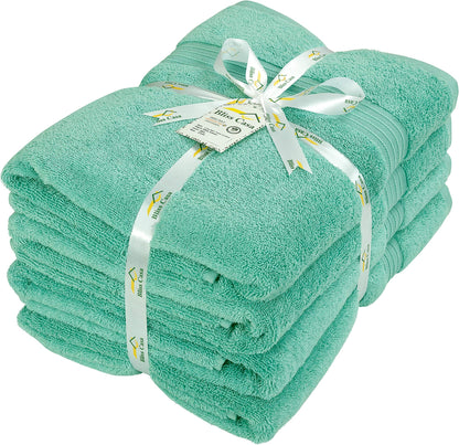 Bliss Casa Extra Large Bath Sheet 35 x 70 Inch (2 Pack) Mint