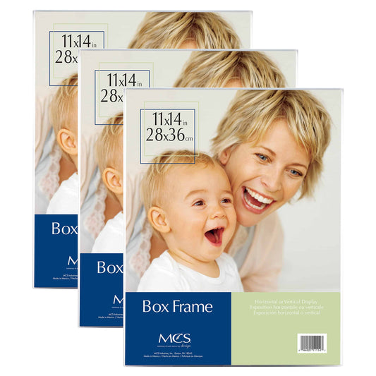 Box Frame 11 by 14" 3pk Clear