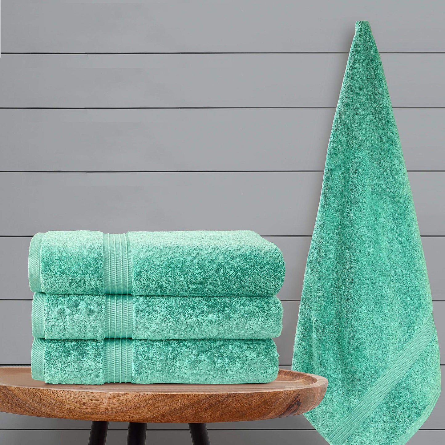 Bliss Casa Extra Large Bath Sheet 35 x 70 Inch (2 Pack) Mint
