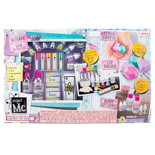 Project MC2 Ultimate Spa Studio Stem Science Cosmetic Kit by Horizon Group USA, Make Your Own Crystal Soaps