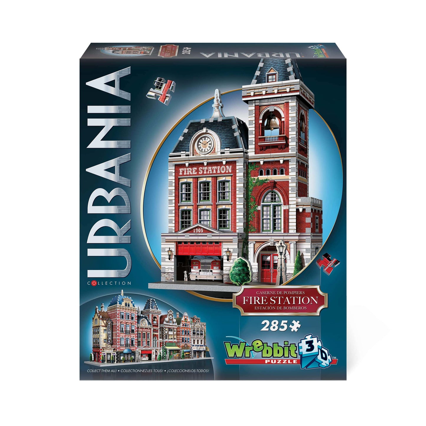 Wrebbit 3D Urbania Collection Fire Station 3D Jigsaw Puzzle (285 pieces)