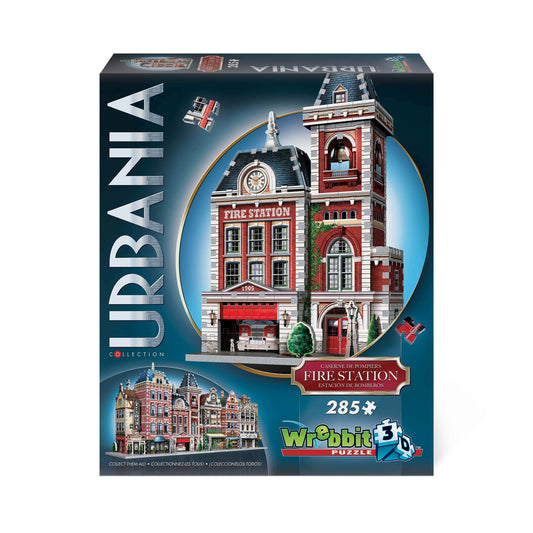 Wrebbit 3D Urbania Collection Fire Station 3D Jigsaw Puzzle (285 pieces)