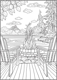 Timeless Creations Adult Coloring Book, Nature'S Escape, 64 Pages