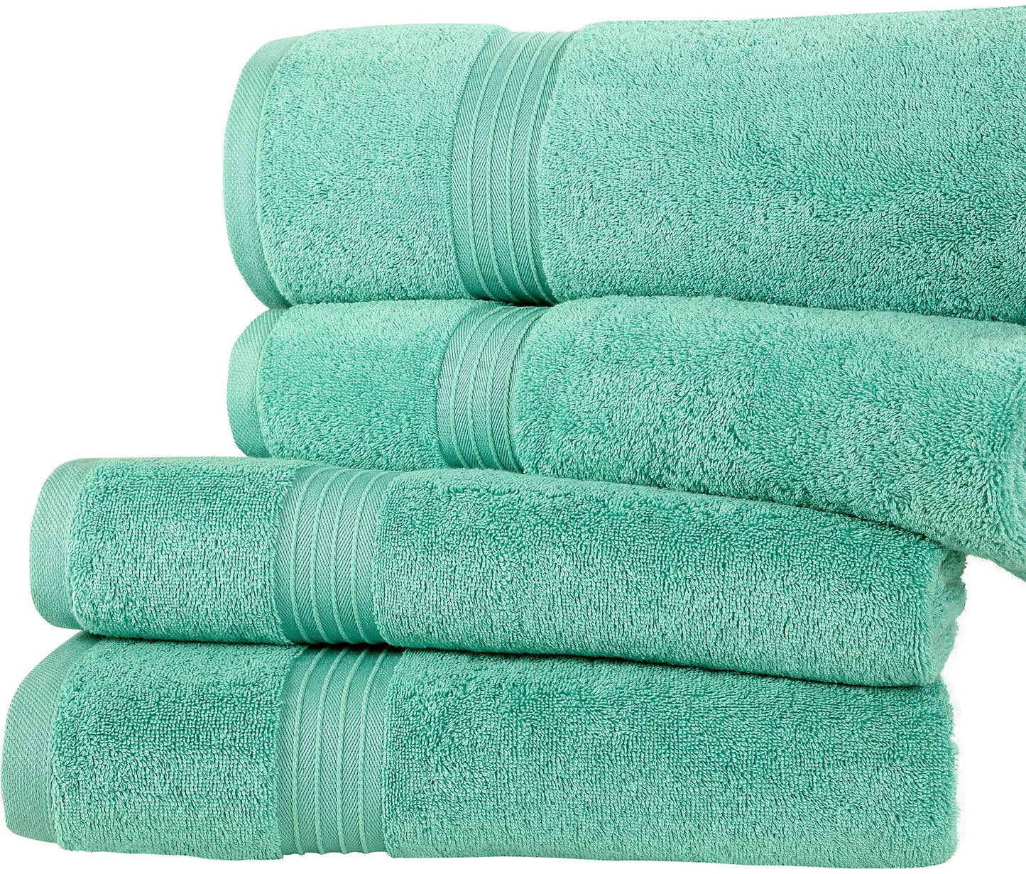 Bliss Casa Extra Large Bath Sheet 35 x 70 Inch (2 Pack) Mint