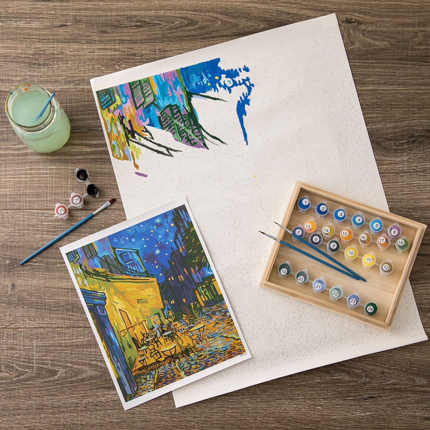 Artist's Loft Terrace at Night Paint-by-Number Kit Necessities™