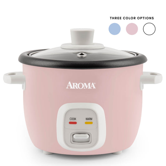 ® 4-Cups (Cooked) / 1Qt. Rice & Grain Cooker, Pink