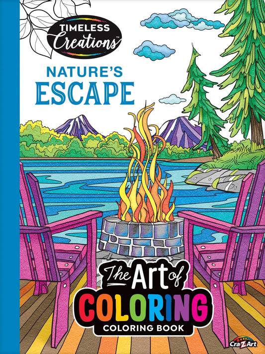 Timeless Creations Adult Coloring Book, Nature'S Escape, 64 Pages