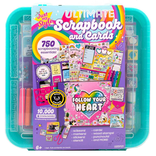 Multicolor Scrapbook and Cards Stationery Set, Paper Crafting, Kids, Ages 6+