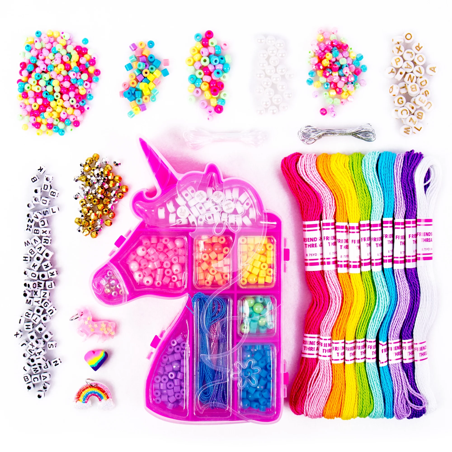 Unicorn Friendship Bracelet Making Kit, Child, Ages 6+