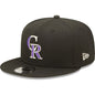 Men's New Era Black Colorado Rockies Primary Logo 9FIFTY Snapback