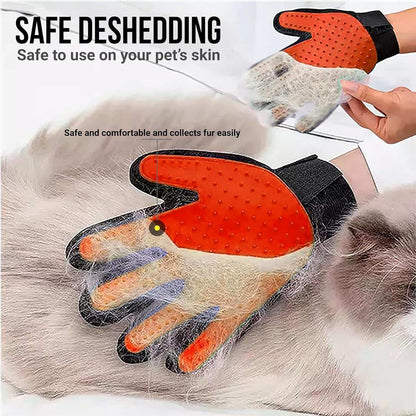 Grooming Gloves, 2 ct - Soft-Tip Pet Grooming Gloves for Dogs, Cats & Horses - Cat Deshedding Glove Cat Gloves for Grooming Dog Deshedding Glove