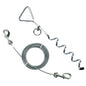 Coleman Stake and Cable Tie Out for Small to Large Dog Pets Heavy Duty 25 Feet Steel Cable with Poly Vinyl Coating 18Inch Corkscrew Stake Up to 100lbs Silver