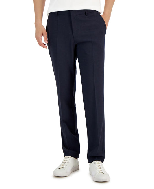 Hugo Hugo Boss Men's Slim-Fit Super Flex Stretch Micro-Check Suit Pants 34R