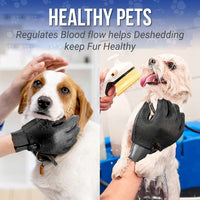 Grooming Gloves, 2 ct - Soft-Tip Pet Grooming Gloves for Dogs, Cats & Horses - Cat Deshedding Glove Cat Gloves for Grooming Dog Deshedding Glove
