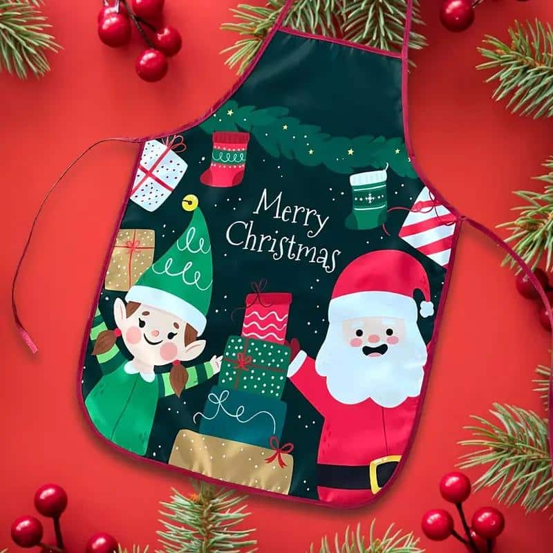 Festive Christmas Apron: Celebrate The Holidays with a Joyful Kitchen Apron