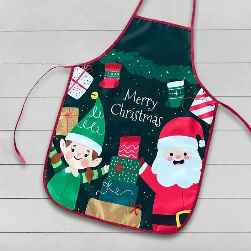 Festive Christmas Apron: Celebrate The Holidays with a Joyful Kitchen Apron