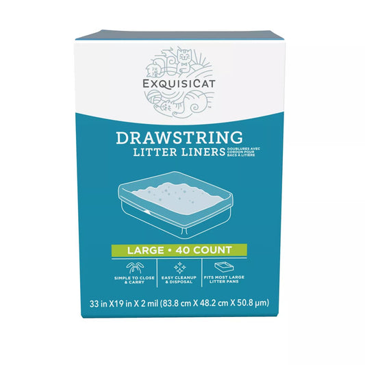 ExquisiCat Drawstring Litter Liners