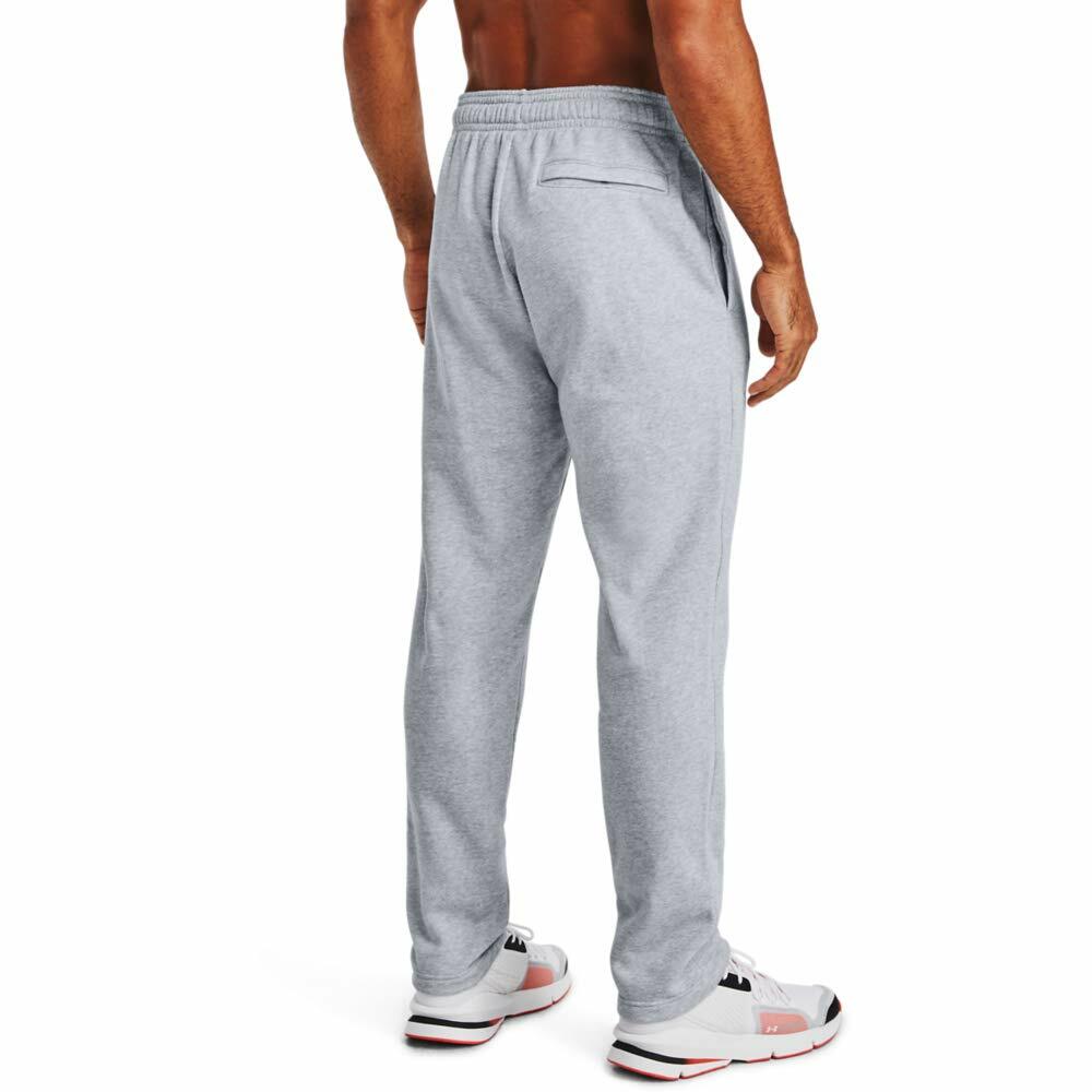 Under Armour Mens Rival Fleece Pants Gray Light Heather 4X-Large
