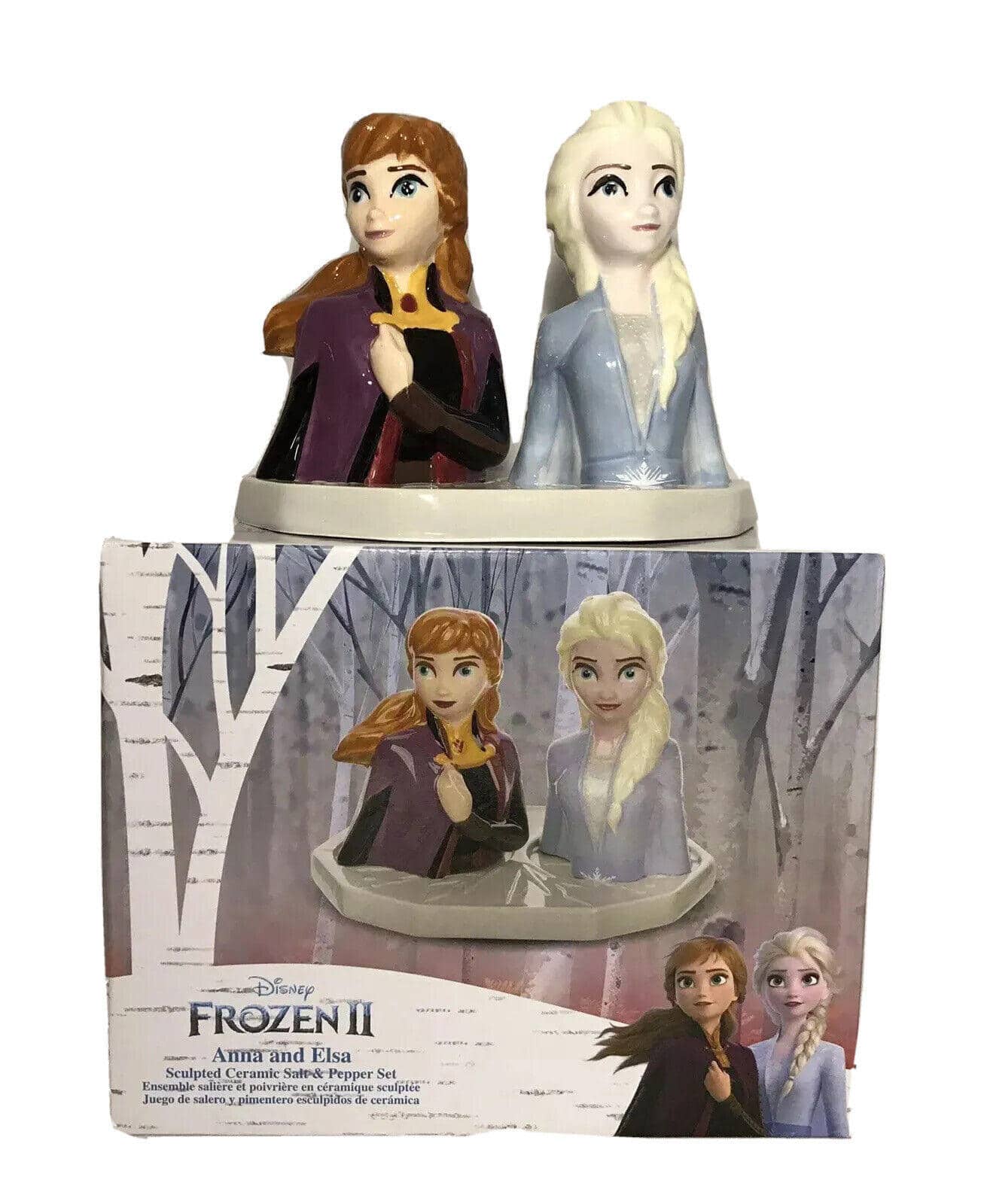 Disney Frozen 2 Sculpted Ceramic Salt & Pepper Set